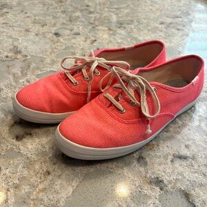 Keds women’s sneakers in coral neon size 7.5